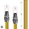 Flextron Gas Line Hose 3/8'' O.D.x18'' Len 1/2" MIP Fittings Yellow Coated Stainless Steel Flexible Connector FTGC-YC14-18A - alternate 4